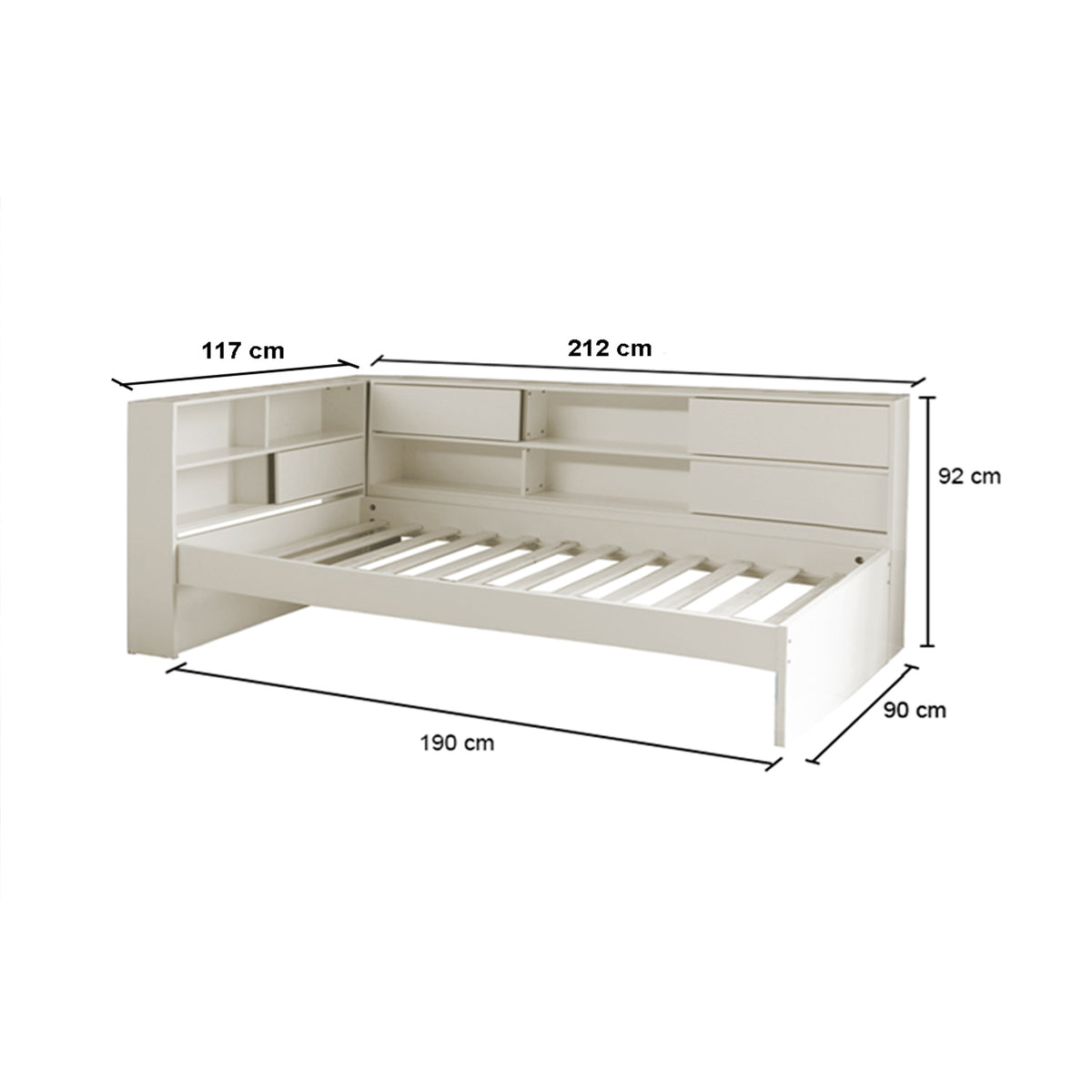 Cama 1 Plaza Nicola Blanco