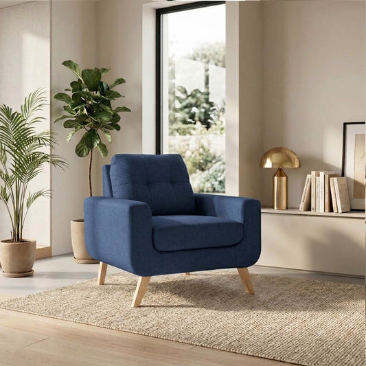 Sillón Rohan 1 Cuerpo A-Azul